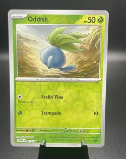 Oddish [Reverse Holo] 001/197 OBF Obsidian Flames Pokemon Card - Image 1