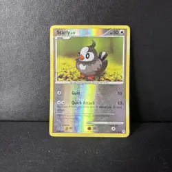 Starly 101/130 Reverse Holo Common Diamond & Pearl: Base Set Pokemon Card - Image 1