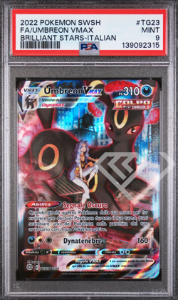 Pokemon Card Umbreon VMax TG23/TG30 Gallery- Brilliant Stars PSA 9 Italian - Image 1