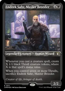 Endrek Sahr, Master Breeder -Foil Etched Light Play Commander - Image 1