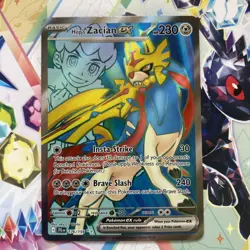 Hop's Zacian EX Holo Pokemon Card 176/159 Journey Together Series - Image 1