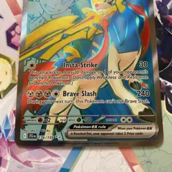 Hop's Zacian EX Holo Pokemon Card 176/159 Journey Together Series - Image 2
