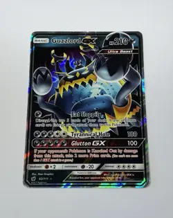 Guzzlord GX 63/111 Sm-Crimson Invasion Holo Full Art Pokemon Card TCG MP/HP - Image 1