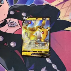 Ampharos V 049/185 - Vivid Voltage - Ultra Rare Holo Pokemon Card Near Mint (NM) - Image 1