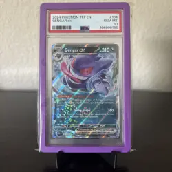 PSA 10 Gengar ex 104/162 Sv05: Pokemon Scarlet & Violet Temporal Forces - Image 1