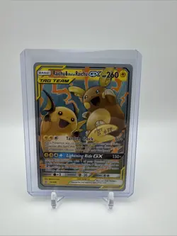 Raichu & Alolan Raichu GX 54/236 2019 World Championships Pokemon Card NM - Image 1