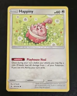 pokemon tcg Happiny NM 💥BONUS CARD WITH PURCHASE 💥 - Image 1
