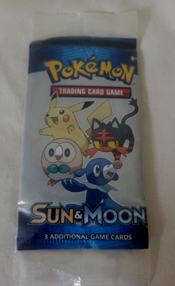 Pokemon TCG Sun & Moon Booster Pack 3 Cards Factory Sealed NEW - Image 1