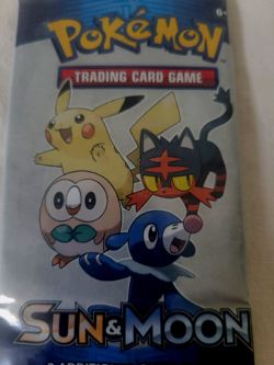 Pokemon TCG Sun & Moon Booster Pack 3 Cards Factory Sealed NEW - Image 2