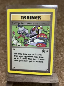 Pokemon Computer Error Black Star Promo #16 WOTC 2000 Trainer Card LP - Image 1