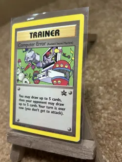 Pokemon Computer Error Black Star Promo #16 WOTC 2000 Trainer Card LP - Image 2