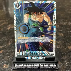 Resisting Destiny ALT ART GOLD CHAMPIONSHIP Foil Dragon Ball Super Card Game NM - Image 1