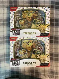 2x Pokemon TCG Scarlet & Violet 151 Zapdos EX Collection Box Sealed New - Image 1