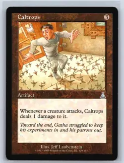 Magic The Gathering Urza's Destiny Caltrops #129/143 MTG TCG CCG vintage GEM/MT - Image 1