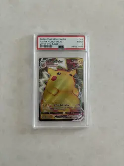2020 Pokemon Sword & Shield Vivid Voltage 044 Full Art/Pikachu Vmax PSA 9 - Image 1
