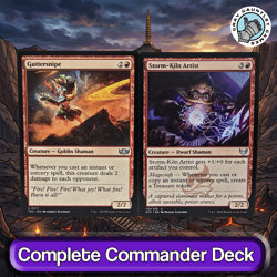 Fire Lord Azula COMMANDER DECK Spellslinger Copy Avatar MTG Custom Edh Magic - Image 2