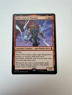 Thor, God of Thunder (0156) Marvel Super Heroes MTG Foil - Image 1