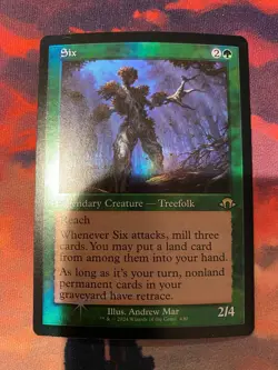 MTG Modern Horizons 3 Six Retro Frame Foil - Image 1