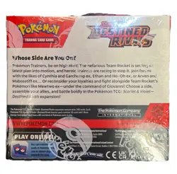 2025 Pokemon TCG Scarlet & Violet Destined Rivals Booster Box 36 Packs - Image 2