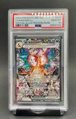 PSA 10 Charizard ex #223 Special Illustration Rare SIR Pokemon Obsidian Flames - Image 1