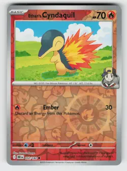 Ethan's Cyndaquil 032/182 Destined Rivals C Reverse Holo NM/M Pokemon - Image 1