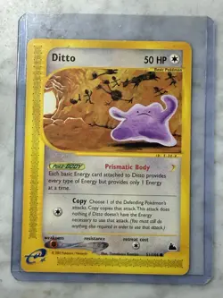 2003 Pokemon Ditto #51/144 Skyridge NonHolo Regular 50 HP English - Image 1
