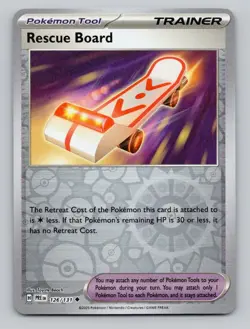 Rescue Board (Poke Ball Pattern) 126/131 Prismatic Evolutions Pokemon Holo NM - Image 1