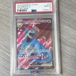 Pokemon TCG Salamence ex 177/159 SV09 Journey Together Ultra Rare Holo PSA 10 EN - Image 1