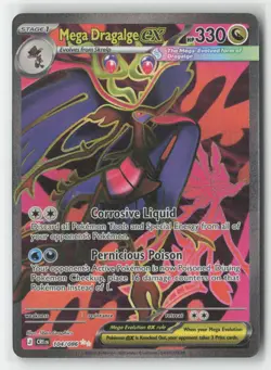 Mega Dragalge ex 104/086 Holo Ultra Rare Chaos Rising Pokemon Near Mint - Image 1