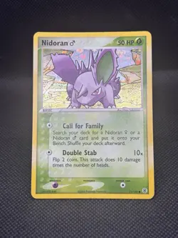 Pokemon TCG Nidoran Male 71/112 Holo EX FireRed & LeafGreen 2004 - Image 2