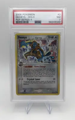 Deoxys (Delta Species) 2/17 2006 Pokemon POP Series 4 Holo PSA 7 - Image 1