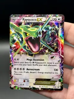 Pokemon TCG Rayquaza EX XY66 Black Star Promo Moderately Played - Image 1