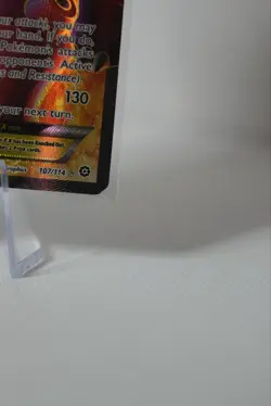 Pokemon Volcanion EX 107/114 XY Steam Siege Full Art Ultra Rare Holo NM - Image 2