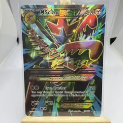 Pokemon TCG Scizor-EX and M Scizor-EX Holo Full Art Ultra Rare Breakpoint LP/MP - Image 1
