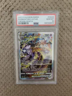 2023 POKEMON SWSH FA/MEWTWO VSTAR CROWN ZENITH #GG44 GEM MINT PSA 10 - Image 1