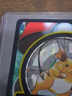 Carddass Pokemon Sealdass Electric Type Raichu Pikachu 1998 BANDAI Prism Holo - Image 2