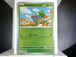 Bulbasaur 001/132 Common Mega Evolution Pokemon Reverse Holo Near Mint - Image 1