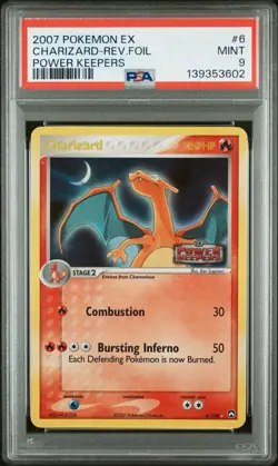 Pokemon EX Power Keepers Charizard Reverse Holo #6/108 PSA 9 - Image 1