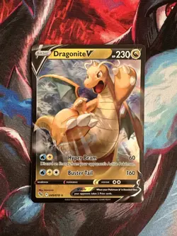 Pokemon TCG Dragonite V 49/78 Pokemon Go Ultra Rare Full Art - Image 1