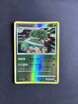 Pokemon TCG Torterra Diamond & Pearl 17/130 Reverse Holo Holo Rare 2007 Nintendo - Image 1