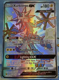 Xurkitree GX SV58/SV94 Shiny GX Rare Hidden Fates Shiny Vault Pokemon Holo NM - Image 1