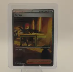 Pokemon TCG Penny 252/198 SV01 Scarlet & Violet Base Set SIR Full Art Holo - Image 1