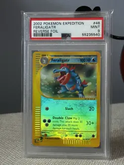 Feraligatr Reverse Holo 46/165 Rare 2002 Pokemon Expedition - PSA 9 - Image 1