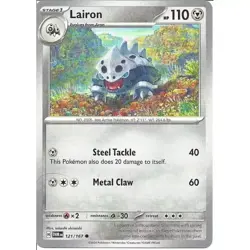 Lairon - 121/167 - Common - SV06: Twilight Masquerade - Pokemon TCG - Image 1
