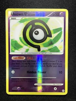 UNOWN [C] 67/130 UNCOMMON DIAMOND & PEARL POKEMON REVERSE HOLO - Image 1