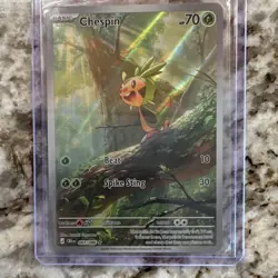 The Pokemon Company Chespin 087/086 Chaos Rising Secret Rare Holo EN 70HP CRI - Image 1