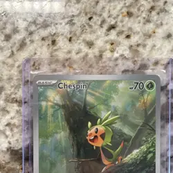 The Pokemon Company Chespin 087/086 Chaos Rising Secret Rare Holo EN 70HP CRI - Image 2
