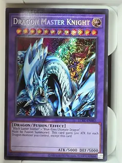 YUGIOH DRAGON MASTER KNIGHT LCKC-EN065 SECRET 1ST ED NM 1996 - Image 1
