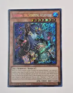Poseidra The Storming Altantean SUDA-EN016 Secret Rare 1st Edition Yugioh NM+ - Image 1