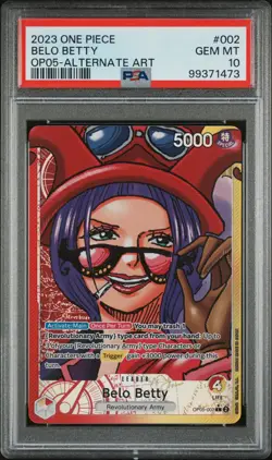 One Piece Op05-Awakening Of The New Era Belo Betty #002 Alternate Art PSA 10 - Image 1